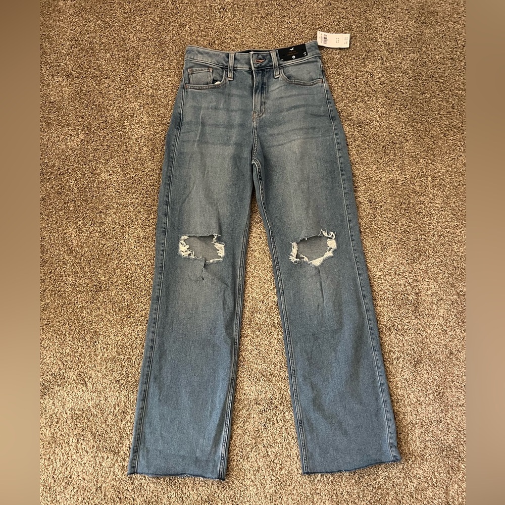 Hollister Blue Distressed Women Jeans